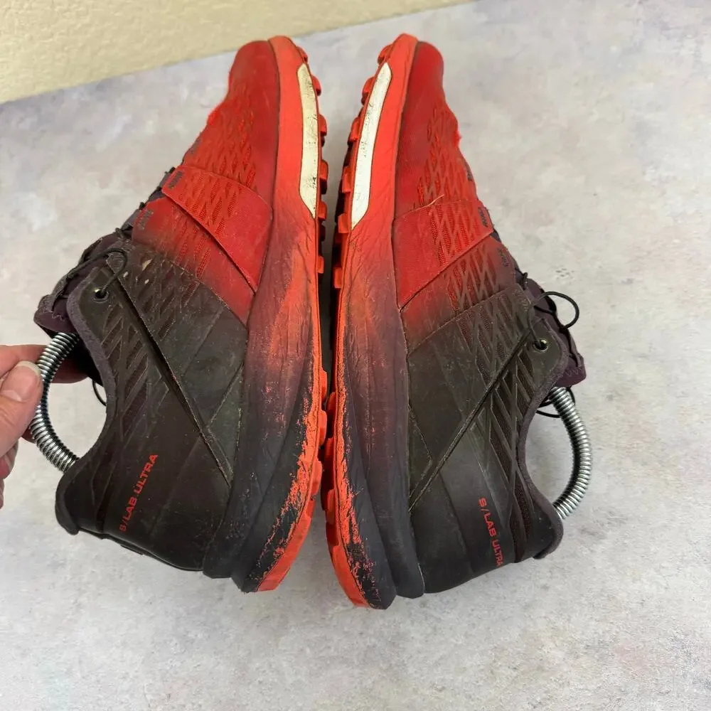 Salomon S/Lab Ultra Men's Size 9.5 Trail Running Shoes Red Sneakers 402139